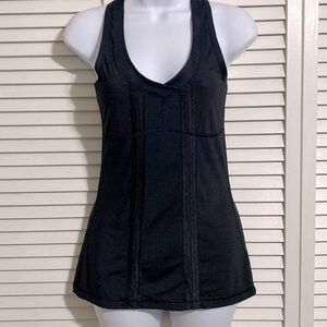 LULULEMON run skim singlet tank black silverscent